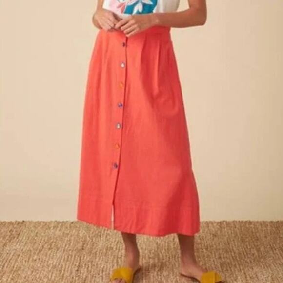 Marc New York Dresses & Skirts - NWT Women's Marc New York 100% Linen Long Skirt in Bruschetta Medium